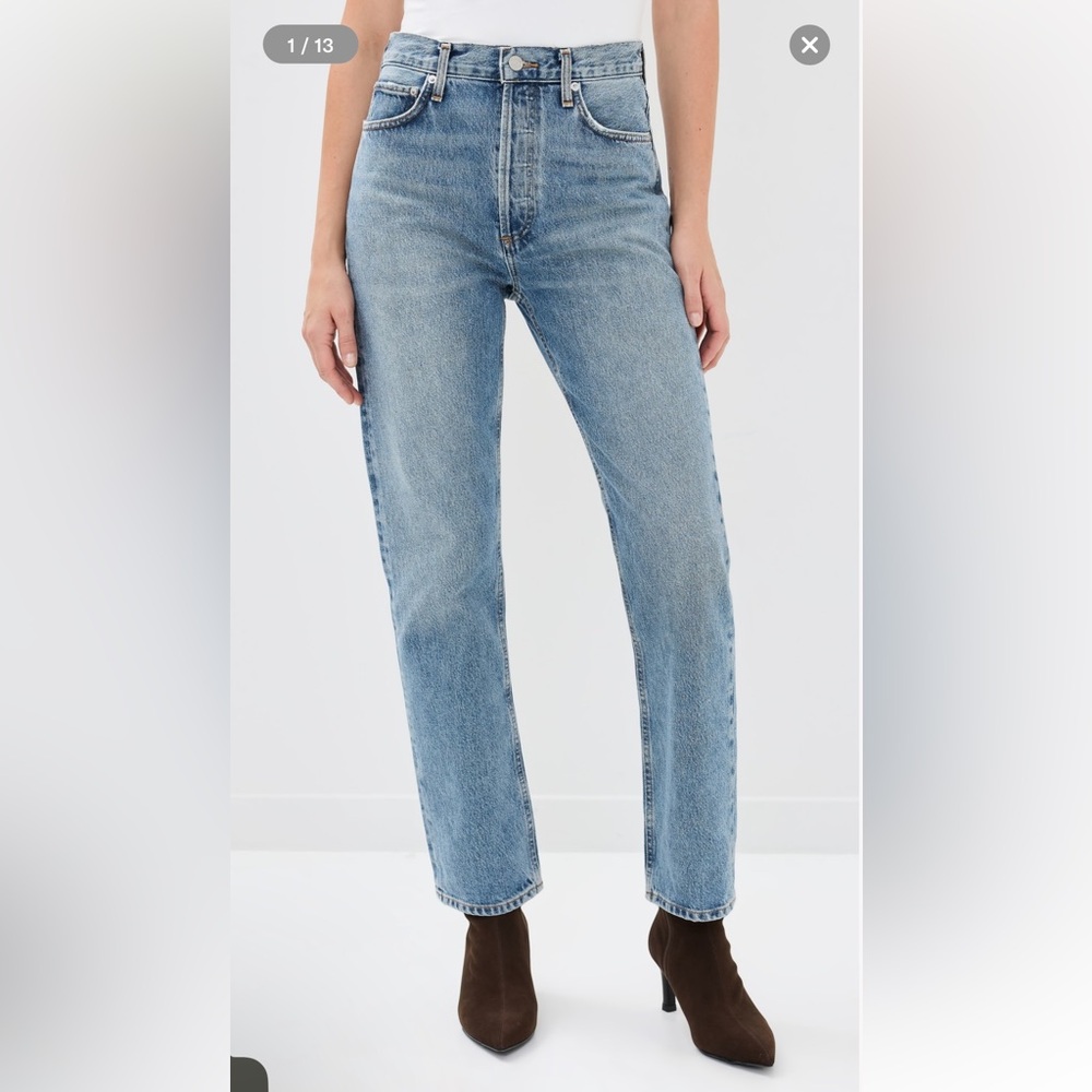 AGOLDE 90's Pinch Waist High Rise Straight Jeans